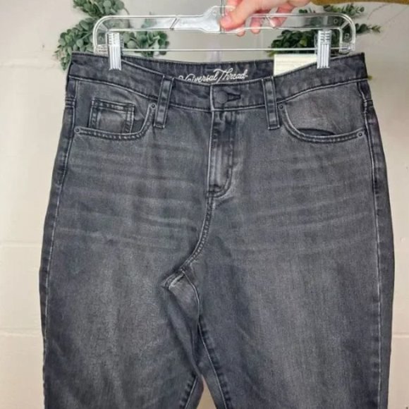 Universal Thread Black Wash Gray Highrise Stretch Denim Raw Hem SZ 14/32 - Picture 5 of 7